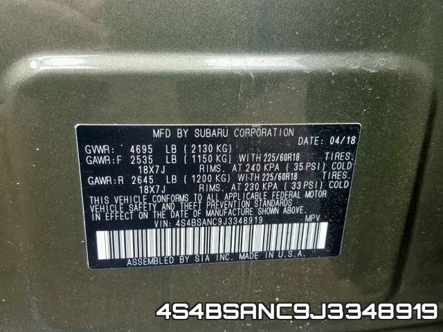 4S4BSANC9J3348919 фото 2