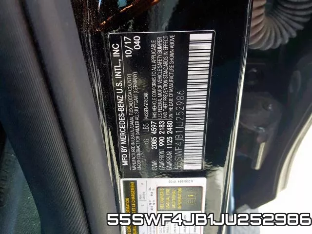 55SWF4JB1JU252986 фото 2