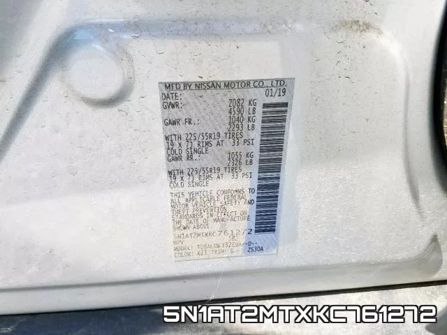 5N1AT2MTXKC761272 фото 2
