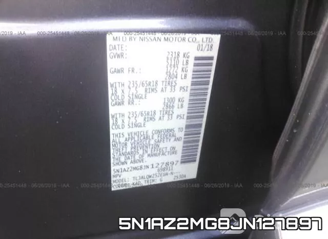 5N1AZ2MG8JN127897 фото 10