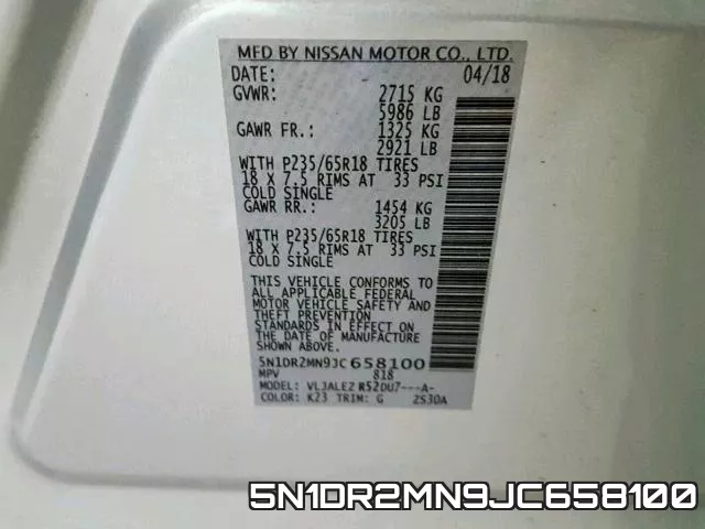 5N1DR2MN9JC658100 фото 2