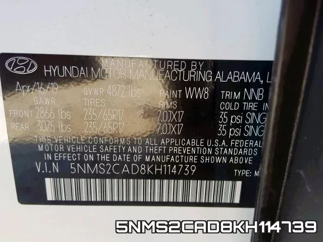 5NMS2CAD8KH114739 фото 2