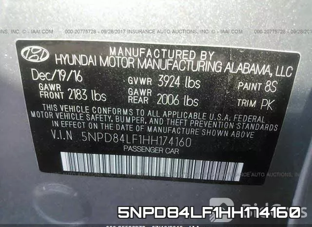 5NPD84LF1HH174160 фото 10