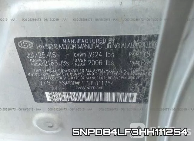 5NPD84LF3HH111254 фото 10