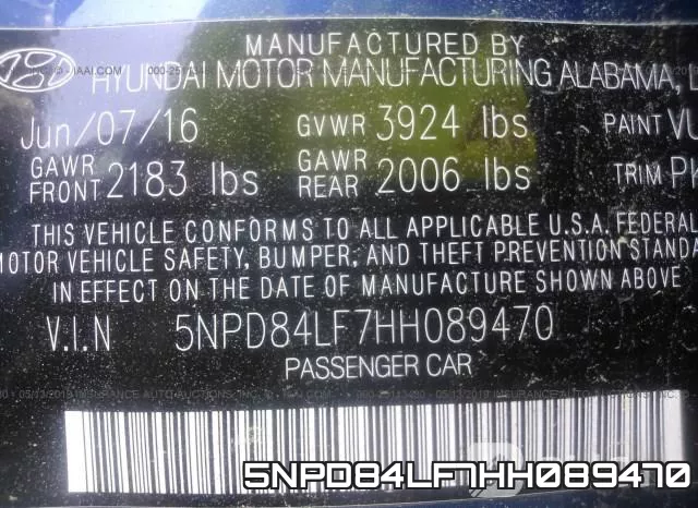 5NPD84LF7HH089470 фото 10
