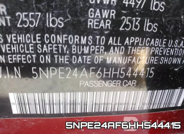 5NPE24AF6HH544415 фото 10