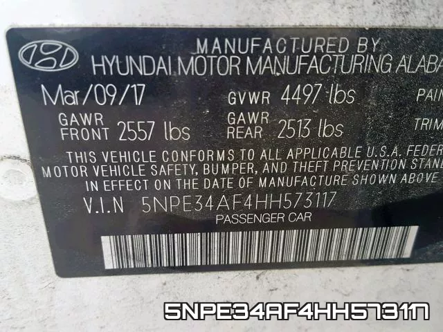 5NPE34AF4HH573117 фото 2