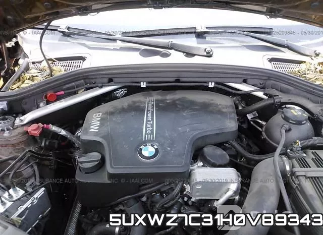 5UXWZ7C31H0V89343 фото 2