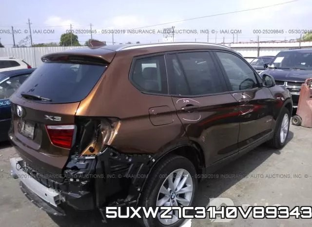 5UXWZ7C31H0V89343 фото 5
