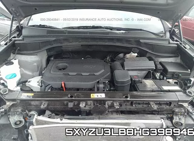 5XYZU3LB8HG398946 фото 2