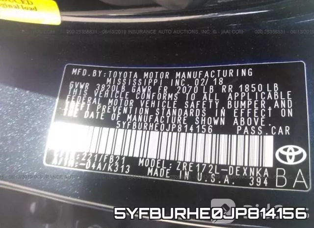 5YFBURHE0JP814156 фото 10
