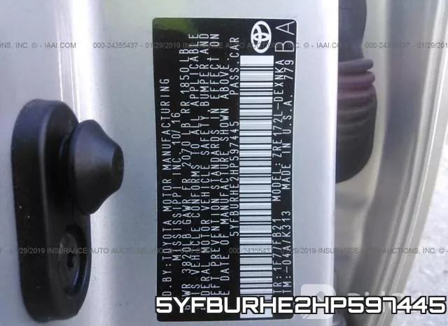 5YFBURHE2HP597445 фото 10