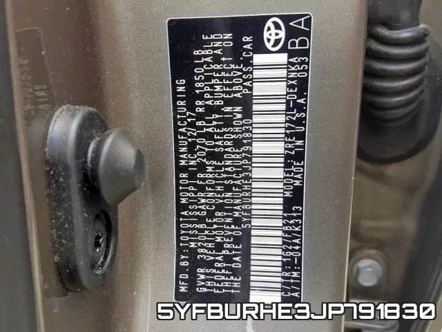 5YFBURHE3JP791830 фото 2