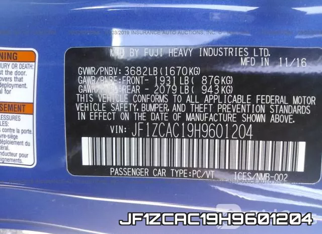 JF1ZCAC19H9601204 фото 10