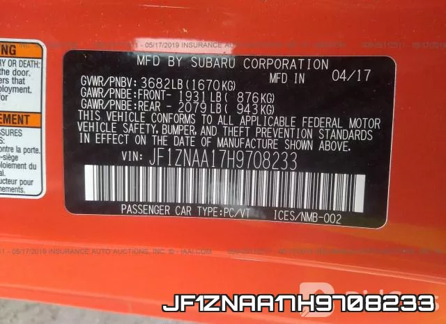 JF1ZNAA17H9708233 фото 10