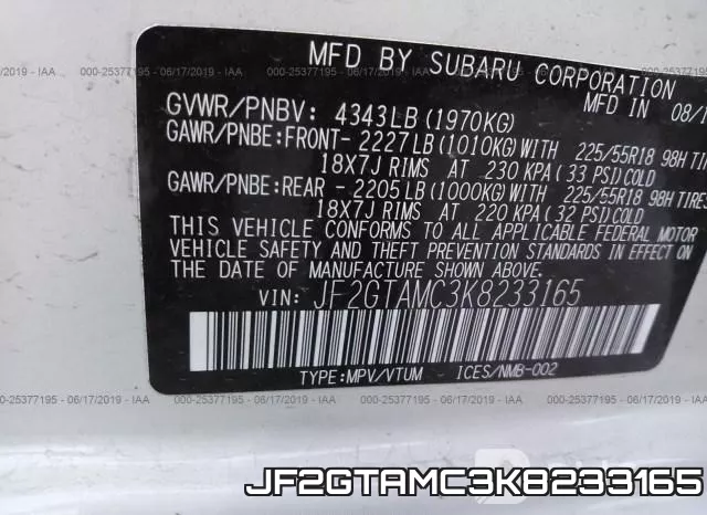 JF2GTAMC3K8233165 фото 10