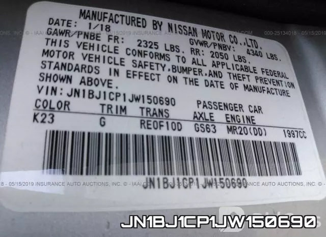 JN1BJ1CP1JW150690 фото 10