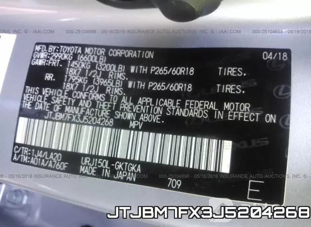 JTJBM7FX3J5204268 фото 10