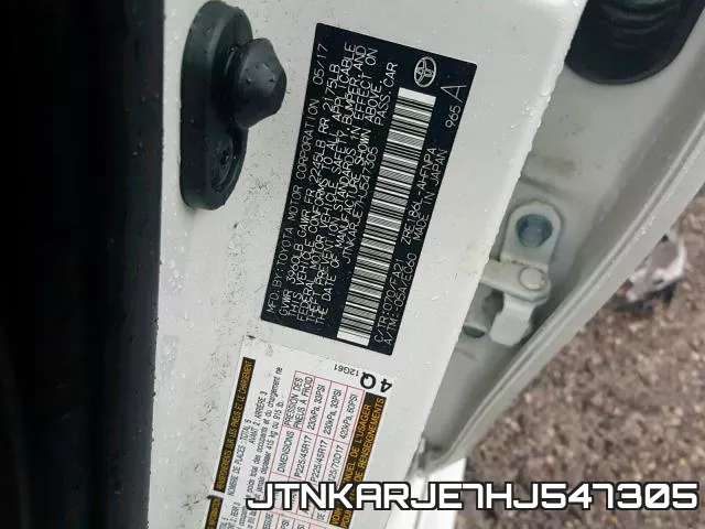 JTNKARJE7HJ547305 фото 2