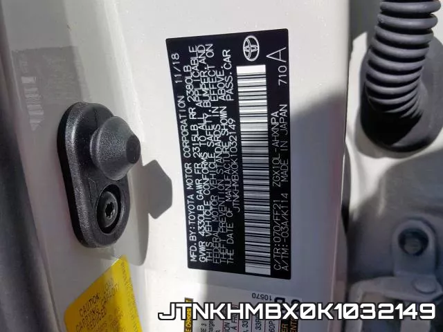 JTNKHMBX0K1032149 фото 2