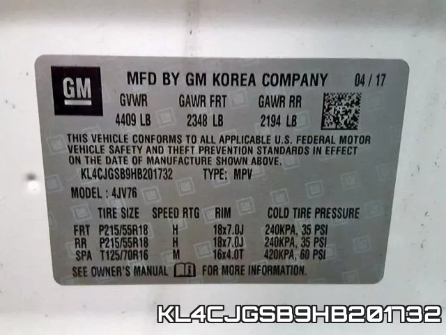 KL4CJGSB9HB201732 фото 2