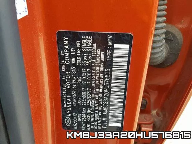 KM8J33A20HU576815 фото 2