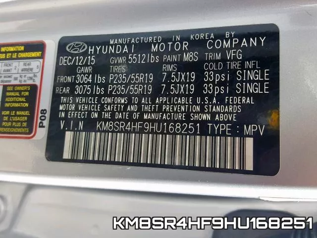 KM8SR4HF9HU168251 фото 2