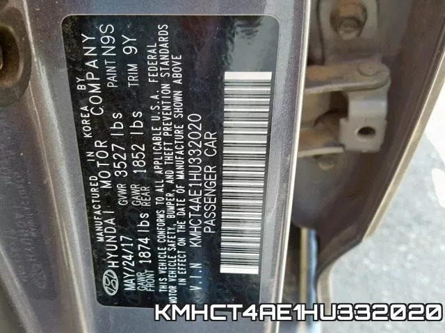 KMHCT4AE1HU332020 фото 2
