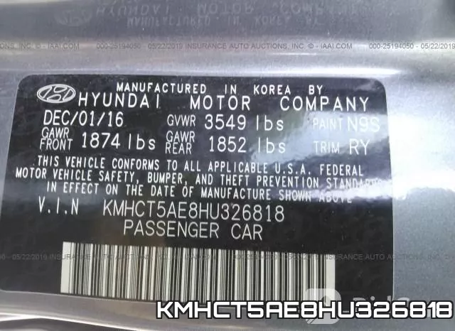 KMHCT5AE8HU326818 фото 10