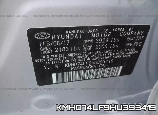KMHD74LF9HU393419 фото 10
