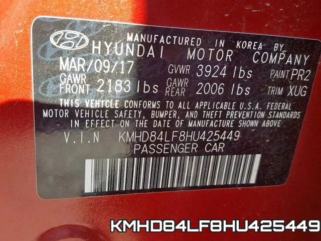 KMHD84LF8HU425449 фото 2