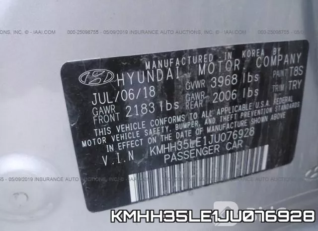 KMHH35LE1JU076928 фото 10