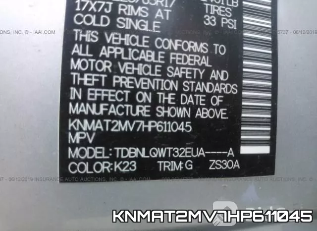 KNMAT2MV7HP611045 фото 10