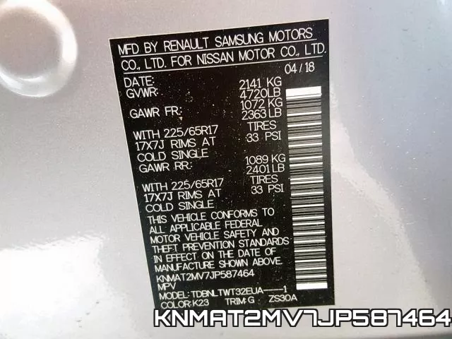 KNMAT2MV7JP587464 фото 2
