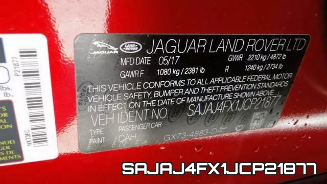SAJAJ4FX1JCP21877 фото 2