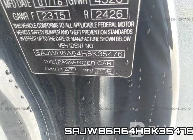 SAJWB6A64H8K35476 фото 10