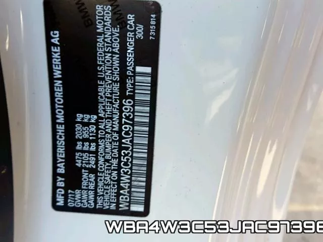 WBA4W3C53JAC97396 фото 2
