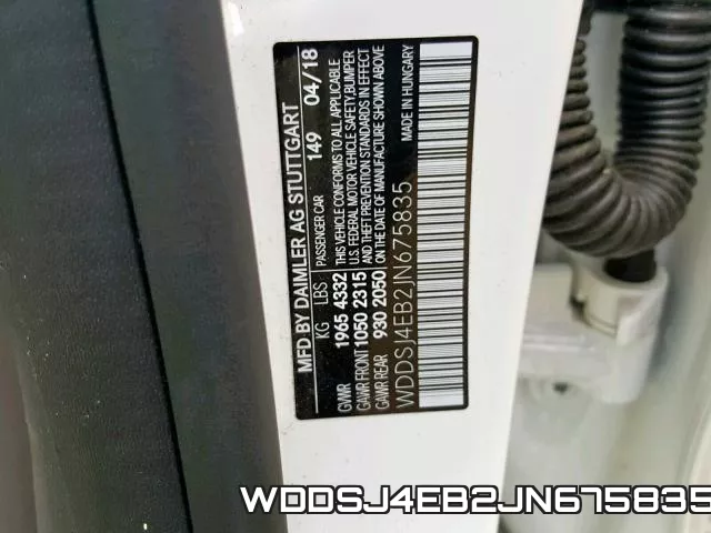 WDDSJ4EB2JN675835 фото 2