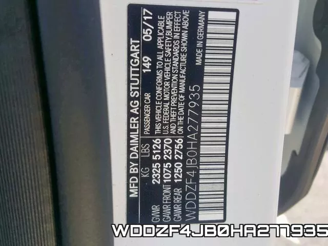 WDDZF4JB0HA277935 фото 2