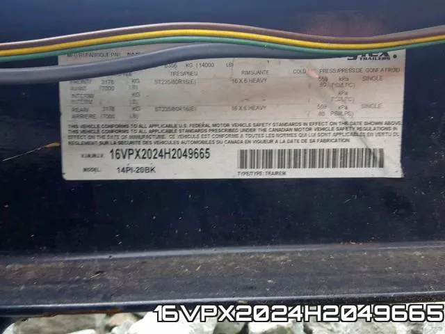 16VPX2024H2049665 фото 2