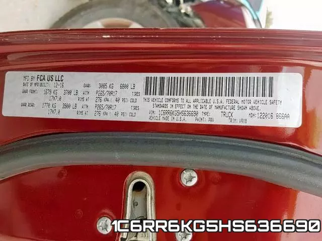 1C6RR6KG5HS636690 фото 2