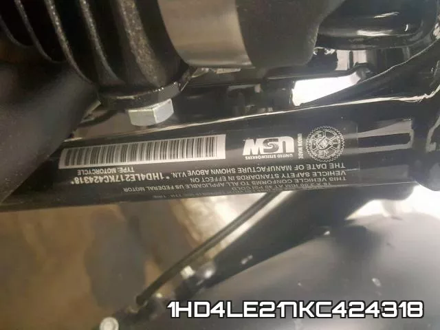1HD4LE217KC424318 фото 2