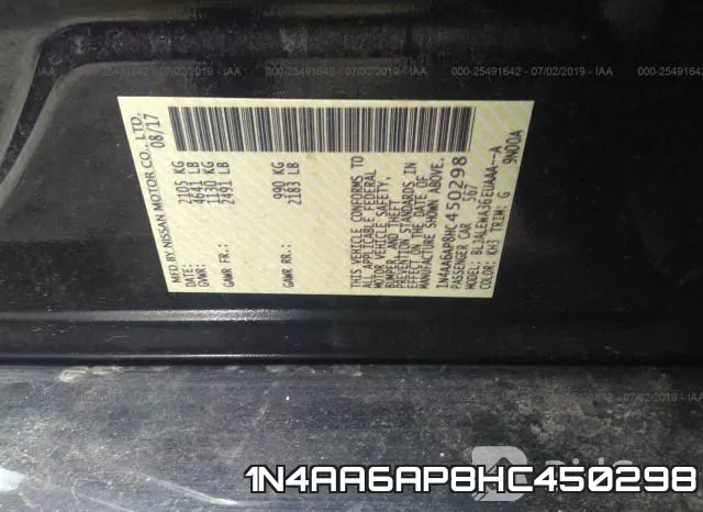 1N4AA6AP8HC450298 фото 10