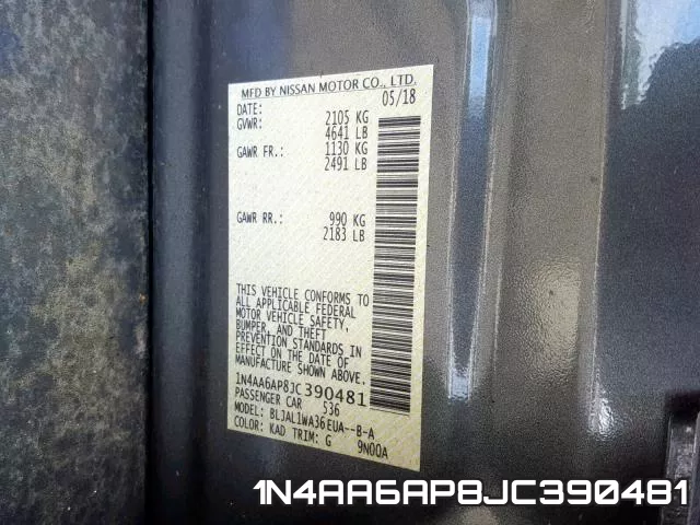 1N4AA6AP8JC390481 фото 2