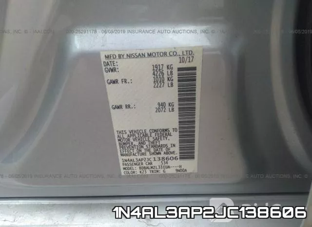 1N4AL3AP2JC138606 фото 10