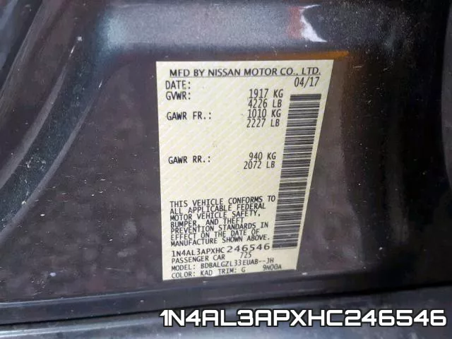 1N4AL3APXHC246546 фото 2