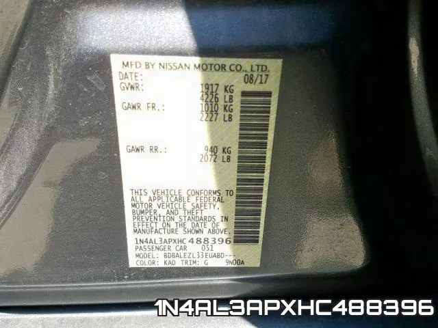 1N4AL3APXHC488396 фото 2