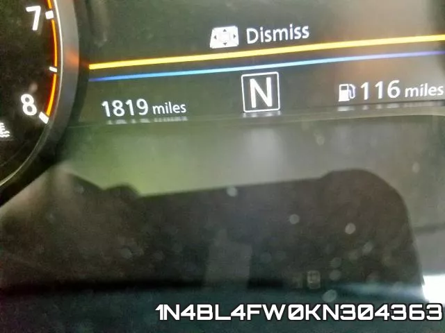 1N4BL4FW0KN304363 фото 9