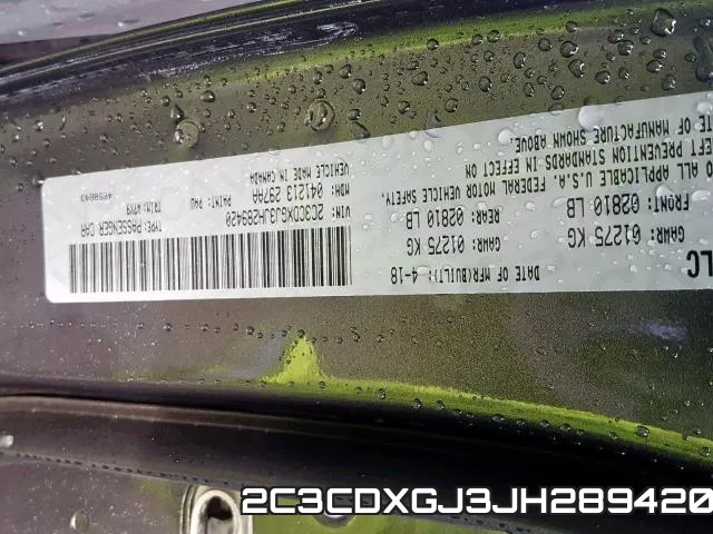 2C3CDXGJ3JH289420 фото 2