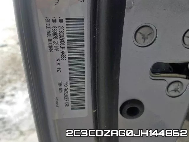 2C3CDZAG0JH144862 фото 2
